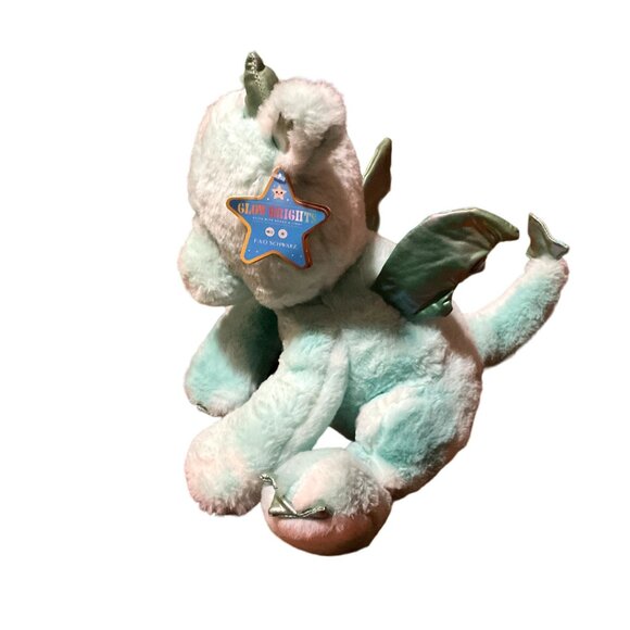Fao Schwarz Dragon Stuffed Animal Glow Brights Light Sound Green 12" Working See - Picture 5 of 8